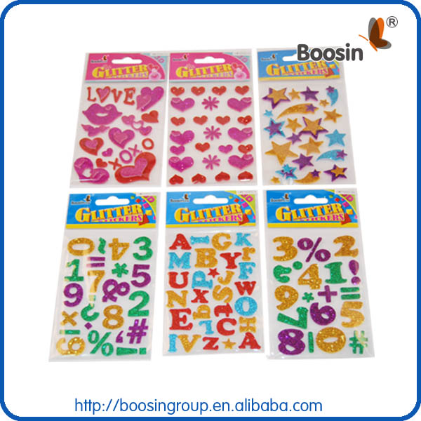 glitter sticker