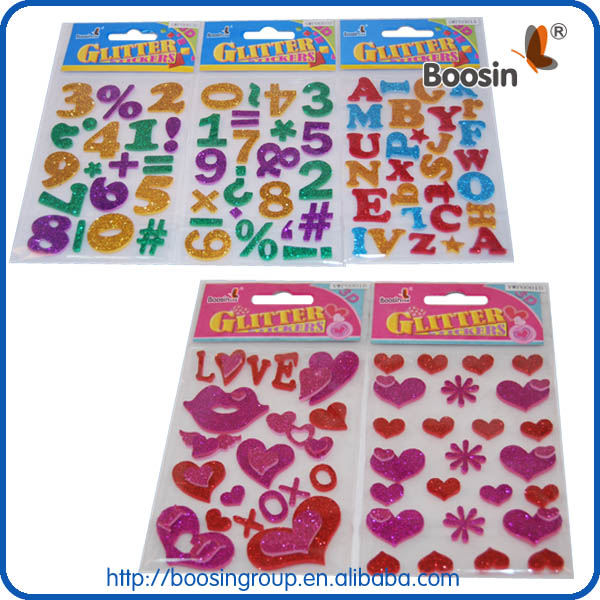 glitter sticker