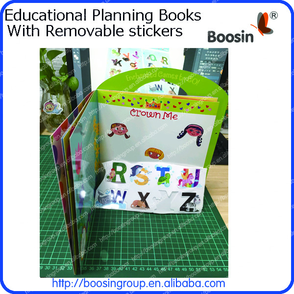 Educational book with TPE sticker