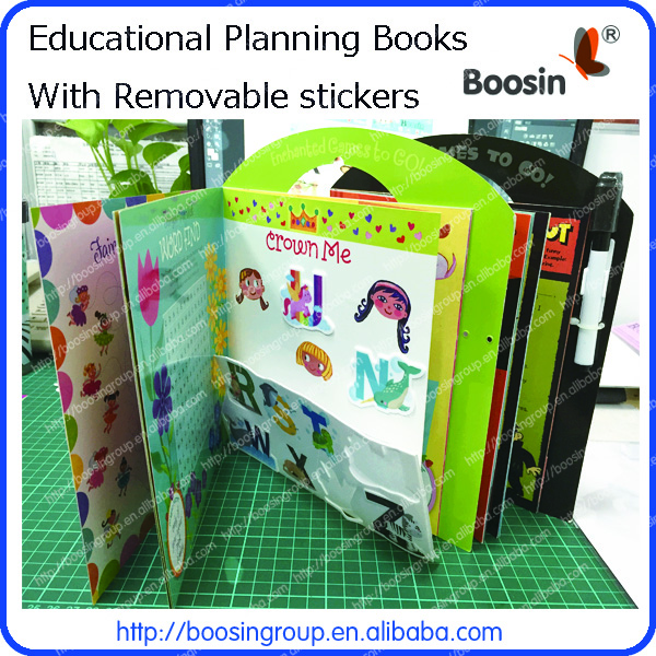 Educational book with TPE sticker